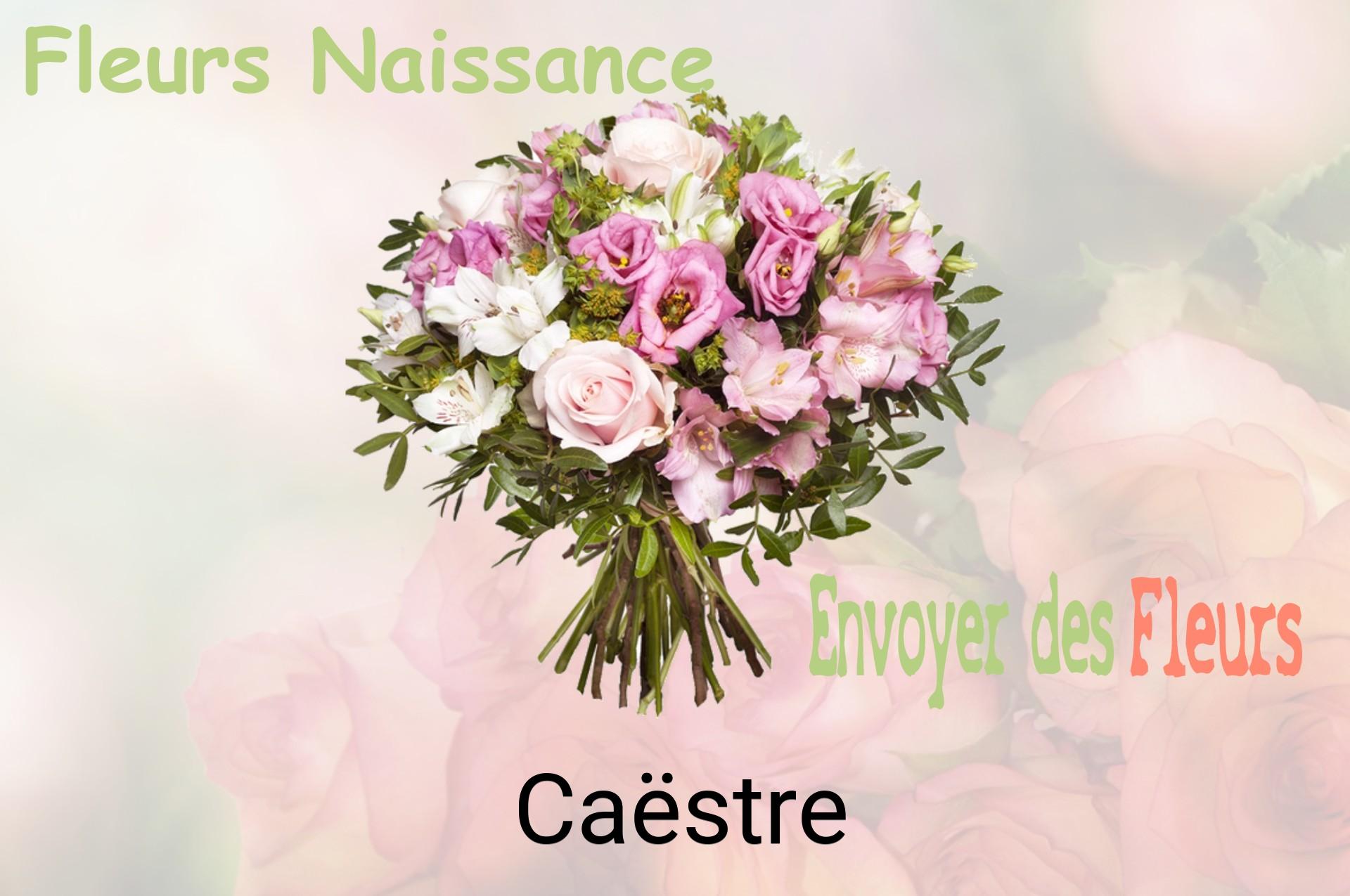Bouquet de fleurs de naissance livré à Caëstre